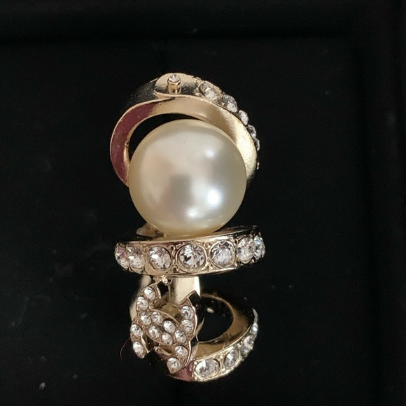 CHANEL Golden color ring Size 52 - Picture 13 of 16